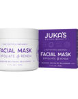 Facial mask with bentonite and kaolin clay for exfoliating and revitalizing skin