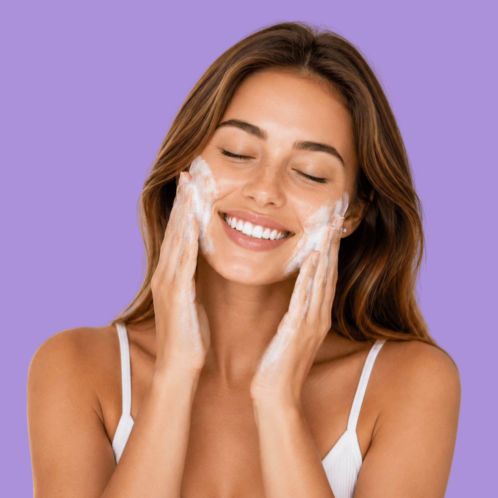 Daily facial cleanser supporting hydrated healthy glowing radiant skin