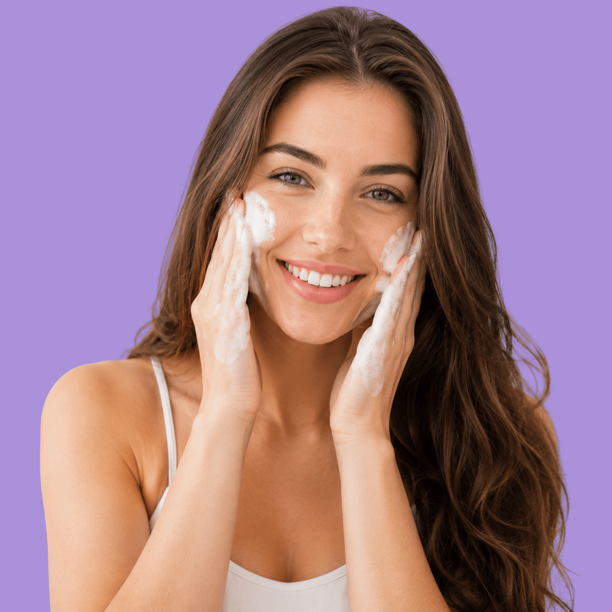 Facial cleanser supporting deep cleansing and healthy balanced skin