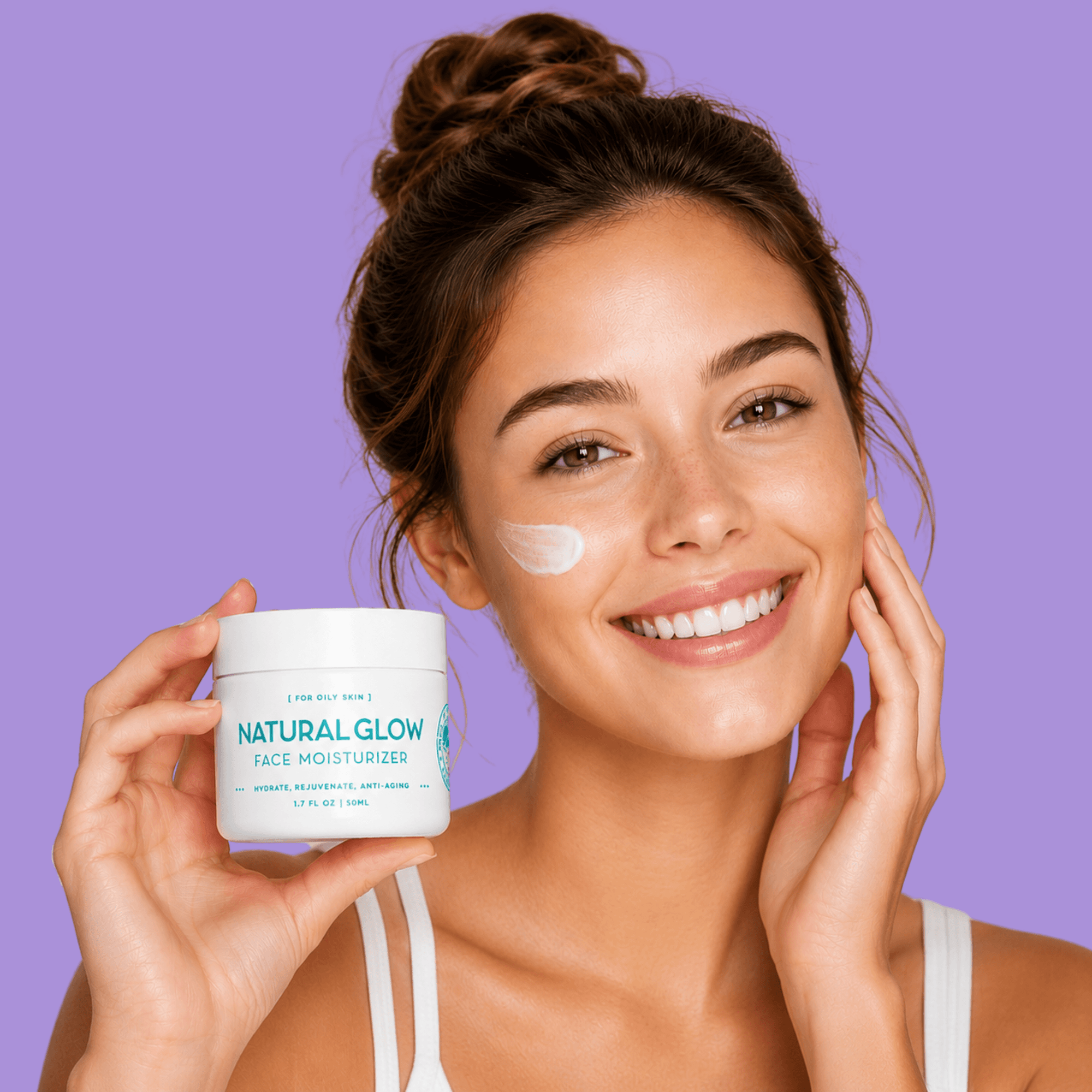 Moisturizer for oily skin by Juka’s Clean Beauty with lightweight vegan hydration